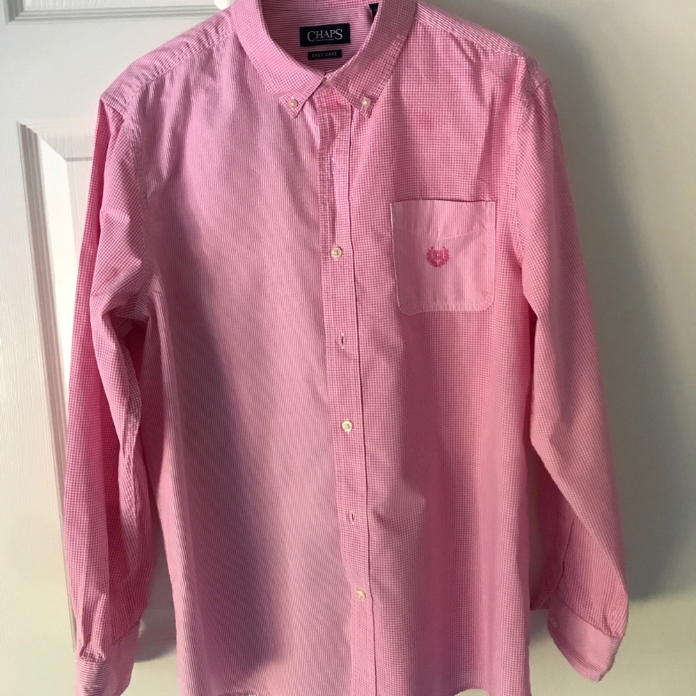 Pink button up shirt (item 042)
